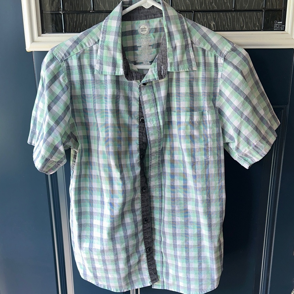 Wonder Nation Plaid Casual Shirt